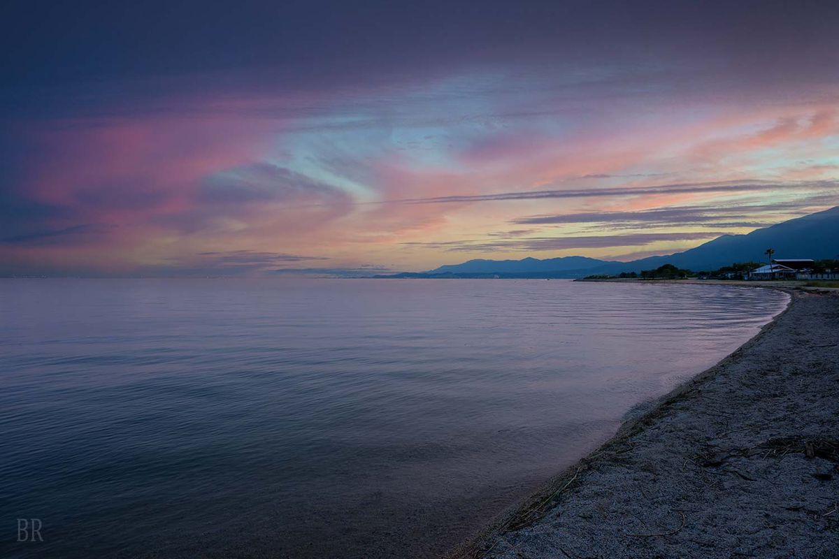 琵琶湖と夕景・満天の星空 2